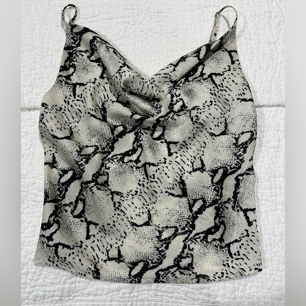 Dance and marvel cowl neck tank top